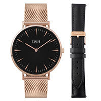 Cluse Boho Chic Rose Gold női óra szett - CG10106