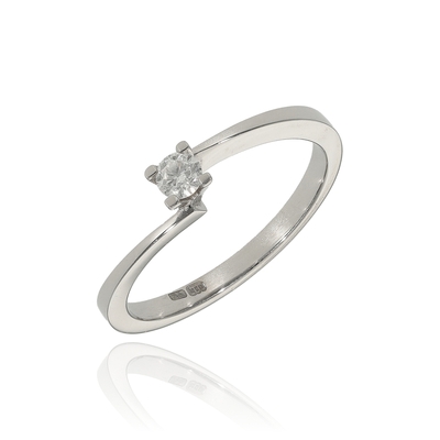 Fehér arany gyűrű 54-es méret (00683-1)