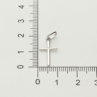 Fehér arany kereszt medál (01-0252-CR-F)