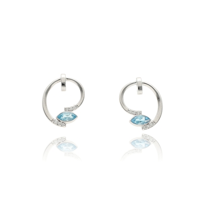 Fehér arany fülbevaló (01-25958-0-39-1)