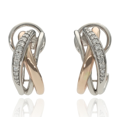 Fehér arany fülbevaló (01-26283-0-10-1)