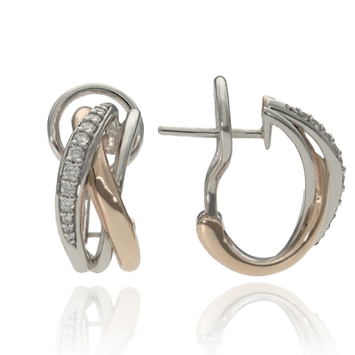 Fehér arany fülbevaló (01-26283-0-10-1)