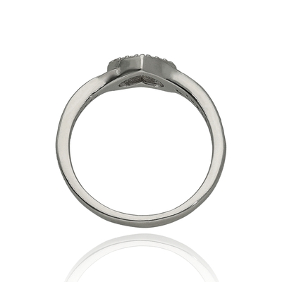 Ezüst szív gyűrű 53-as méret (01101-59-53)