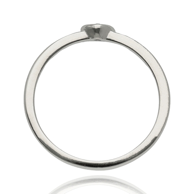 Ezüst szív gyűrű 52-es méret (01101-84-52)