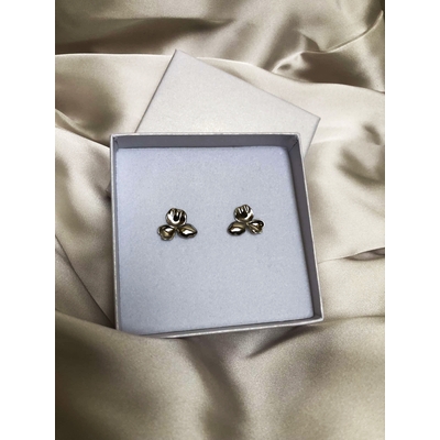 Ezüst virág fülbevaló (02107-113)