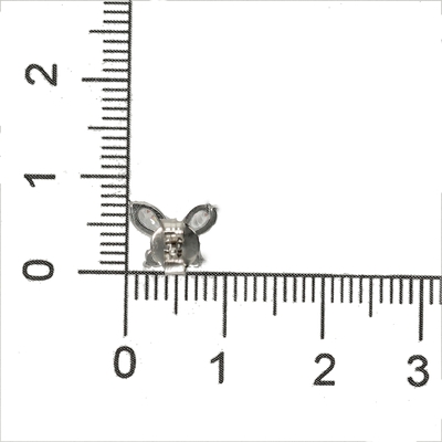 Ezüst pillangó fülbevaló (02107-239)