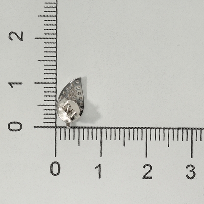 Ezüst levél fülbevaló (02107-240)