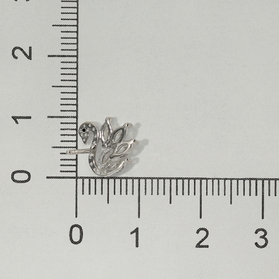 Ezüst hattyú fülbevaló (02107-241)