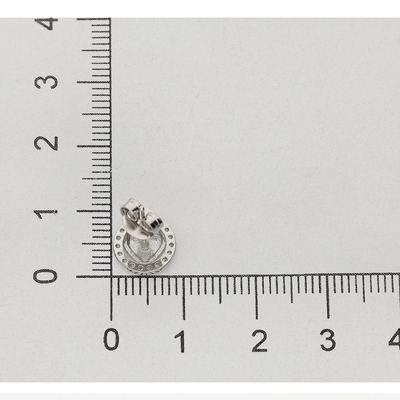 Ezüst szív fülbevaló (02107-252)