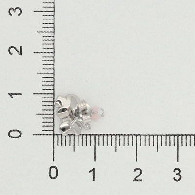 Ezüst virág fülbevaló (02107-264)