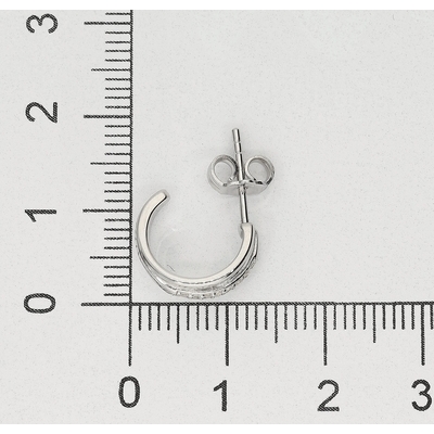 Ezüst karika fülbevaló (02107-268)