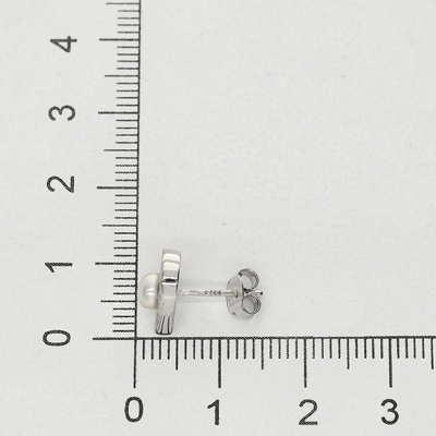 Ezüst szív fülbevaló (02107-269)