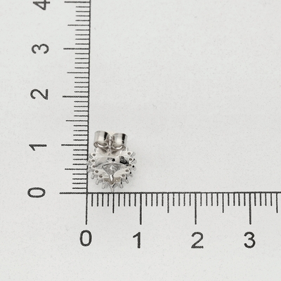 Ezüst szív fülbevaló (02107-274)