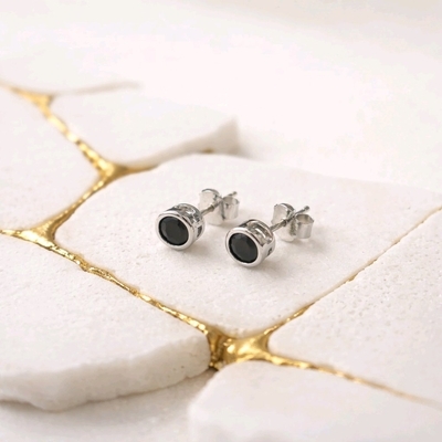 Ezüst kör fülbevaló (02107-334)