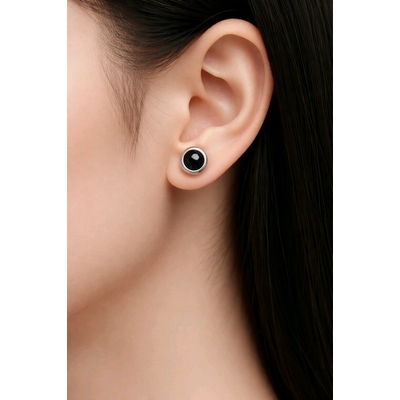 Ezüst kör fülbevaló (02107-334)