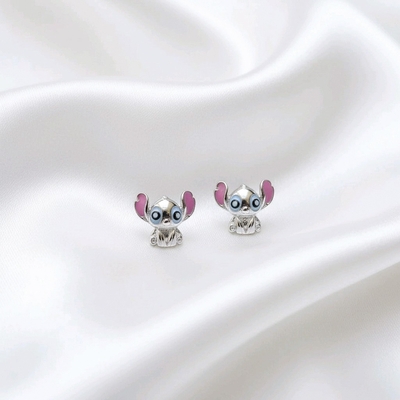 Ezüst gyerek Stitch fülbevaló (02107-335)