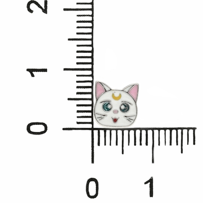 Ezüst gyerek cica fülbevaló (02107-338)