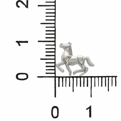 Ezüst ló fülbevaló (02107-342)