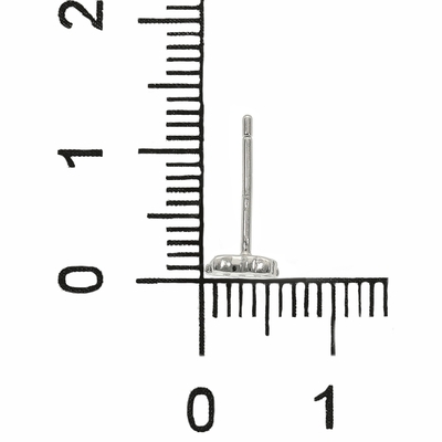 Ezüst gyerek cica fülbevaló (02107-343)