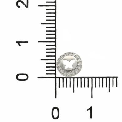 Ezüst kör fülbevaló (02107-354)