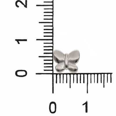 Ezüst pillangó fülbevaló (02107-359)