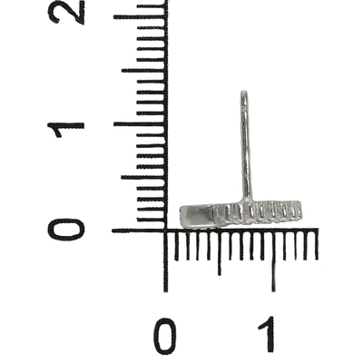 Ezüst szív fülbevaló (02107-366)