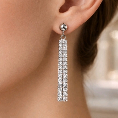 Ezüst fülbevaló (02107-368)