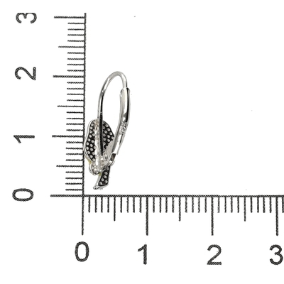 Ezüst Papagáj gyerek fülbevaló (02108-124)