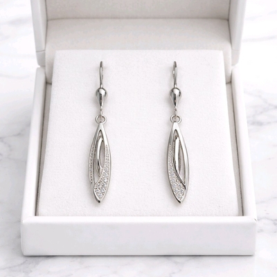 Ezüst fülbevaló (02108-160)