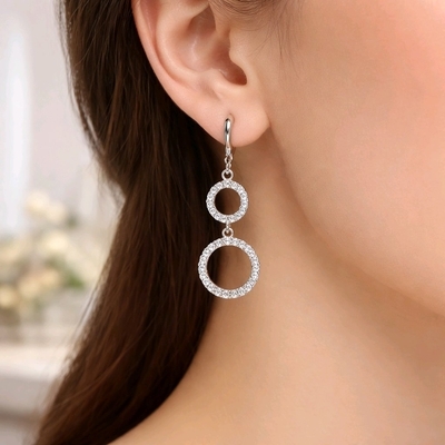 Ezüst fülbevaló (02108-164)