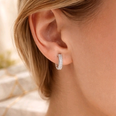 Ezüst fülbevaló (02109-52)