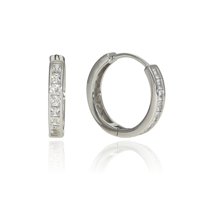 Ezüst karika fülbevaló (02114-13)