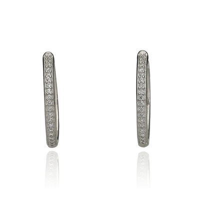 Ezüst karika fülbevaló (02114-14)