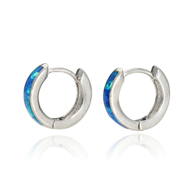 Ezüst karika fülbevaló (02114-18)