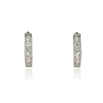 Ezüst karika fülbevaló (02114-23)