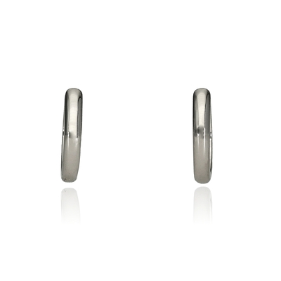 Ezüst karika fülbevaló (02114-25)