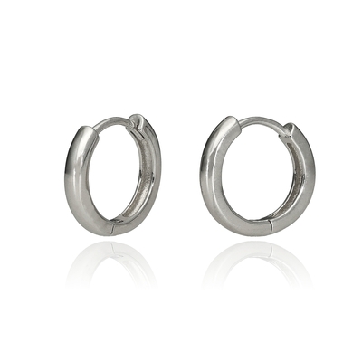 Ezüst karika fülbevaló (02114-25)