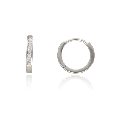 Ezüst karika fülbevaló (02114-33)