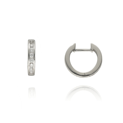 Ezüst karika fülbevaló (02114-35)