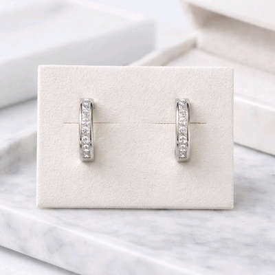 Ezüst karika fülbevaló (02114-39)