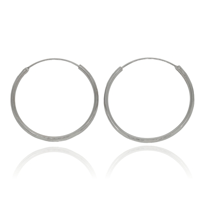Ezüst karika fülbevaló (02201-12)