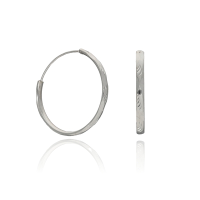 Ezüst karika fülbevaló (02201-12)