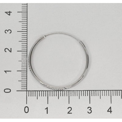 Ezüst karika fülbevaló (02201-12)