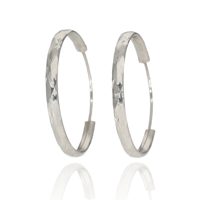 Ezüst karika fülbevaló (02201-13)