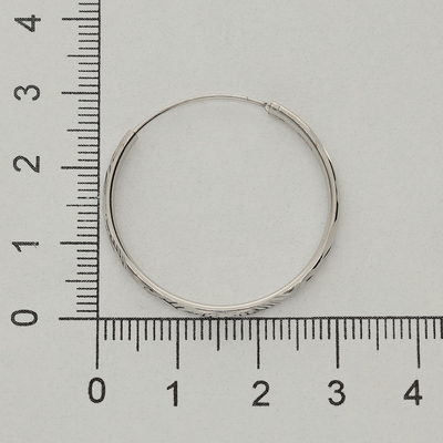 Ezüst karika fülbevaló (02201-13)