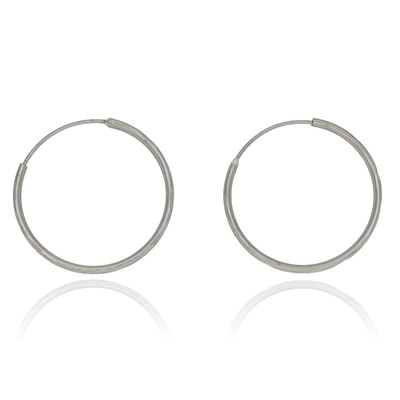 Ezüst karika fülbevaló (02201-13)
