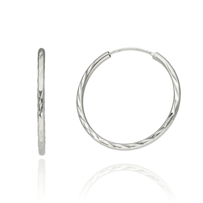 Ezüst karika fülbevaló (02201-3)