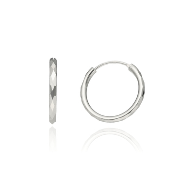 Ezüst karika fülbevaló (02201-5)