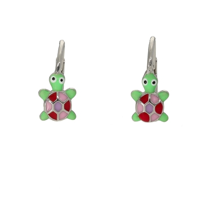 Ezüst Teknőc gyerek fülbevaló (02203-30)