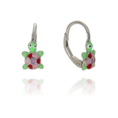 Ezüst Teknőc gyerek fülbevaló (02203-30)